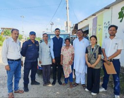 सिमराबाट बेवारिसे महिलाको उद्धार, मानवसेवा आश्रम वीरगञ्जमा राखियो