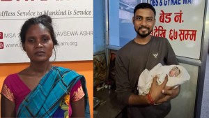 वीरगञ्जमा मानवसेवा आश्रममार्फत उद्धार भएकी गर्भवती महिलाले जन्माइन् स्वस्थ छोरी