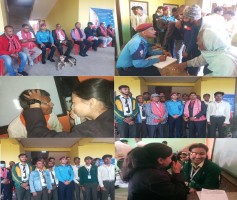 सामुदाय–प्रहरी साझेदारी कार्यक्रमअन्तर्गत माउन्ट हर्मन माध्यमिक विद्यालयमा निःशुल्क आँखा चेकजाँच सम्पन्न