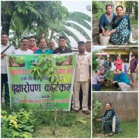 शैक्षिक सहिद मुकुन्द प्रसाद खनाल स्मृति प्रतिष्ठानद्वारा वृक्षारोपण