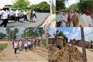 पर्साका विभिन्न वडामा निर्माणाधीन कालोपत्रे सडकको महानगर प्रमुखद्वारा निरीक्षण