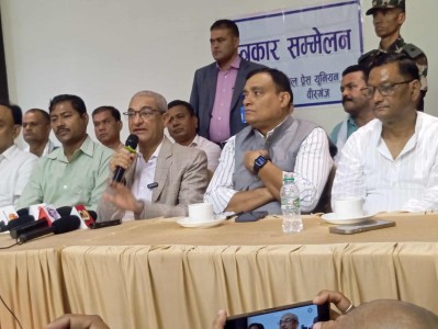 पर्सामा पत्रकार सम्मेलन, नेपाल छिमेकी राष्ट्रविरुद्ध प्रयोग हुन नसक्ने गृहमन्त्री लेखकको स्पष्ट