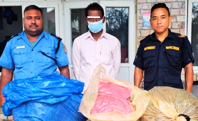 २२ किलो लागु औषध गाँजासहित बाराबाट एक जना पक्राउ