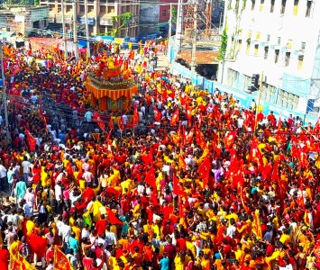 गहवामाई मन्दिर पुनर्निर्माण भएको १३ औँ वर्षको उपलक्ष्यमा निकालियो ‘ रथयात्रा’