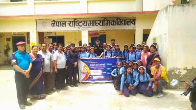 वीरगन्जको नेपाल राष्ट्रिय माध्यमिक विद्यालयमा साइबर अपराध सम्बन्धी सचेतनामुलक प्रशिक्षण कार्यक्रम सम्पन्न