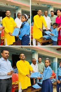 मनोबल बढाउने उदेश्यले जगरनाथपुर गाउँ पालिका भित्र रहेका सामुदायिक बिधालयका विद्यार्थीहरुलाई पोशाक वितरण 