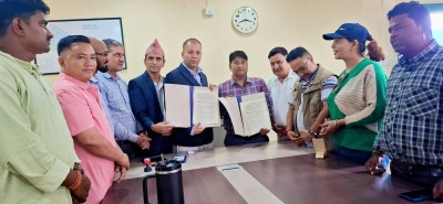 नेपाल पत्रकार महासङ्घ मधेश प्रदेशको भवन निर्माणका लागि गुठी संस्थानसँग सम्झौता,संस्थानप्रति आभार प्रकट गर्दै पत्रकारितामा नयाँ युगको सुरुवात गर्ने अध्यक्ष बन्जाराको विश्वस