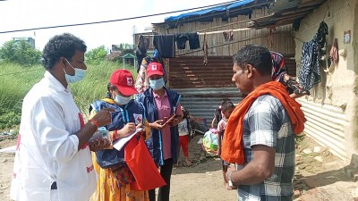 नेपाल रेडक्रस सोसाइटी वीरगञ्जले बाटे  हैजाबाट बचाउन निःशुल्क किट