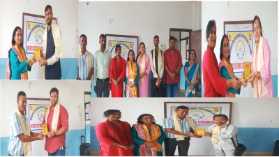 सिद्धार्थ नेशनल माध्यमिक बिधालयका विद्यार्थीहरुको ब्याच वितरण