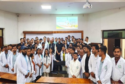 नेशनल मेडिकल कलेजमा पिजी अध्ययनका लागि भर्ना भएका ५३  विद्यार्थीहरुलाई स्वागतसँगै शैक्षिक अभिमुखीकरण सम्पन्न