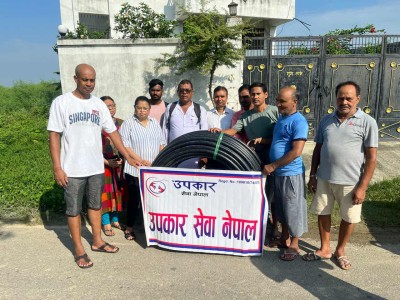 उपकार सेवा नेपालद्वारा वीरगञ्जमा खानेपानी पाइप वितरण, टोलबासी लाभान्वित