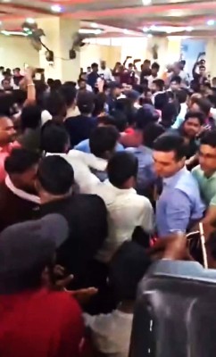रास्वपाको बारा बैठकमा विवाद, नाराबाजीबीच कडा सुरक्षा