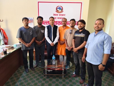 पर्सामा नयाँ सिडिओलाई नेपाल विश्व हिन्दु महासंघद्वारा स्वागत