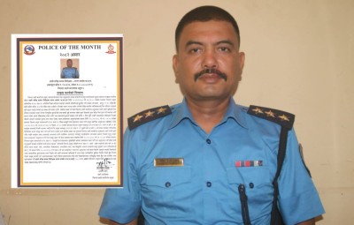 प्रहरी सङ्गठनको छविमा सकारात्मक प्रभाव पारेको भन्दै वरिष्ठ सई सागर बने असार महिनाको  ‘पुलिस अफ दि मन्थ’