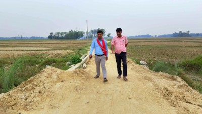 एमालेका युवा नेता साहको पहलमा  पकाहामैनपुर गाँउपालिकामा करौडोको बजेटमा बिकाश निर्माणका कार्य शुरु