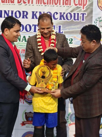 ज्ञानुदेवी मेमोरियल जुनियर फुटबलको उपाधि एसआर ग्यालेक्सीलाई