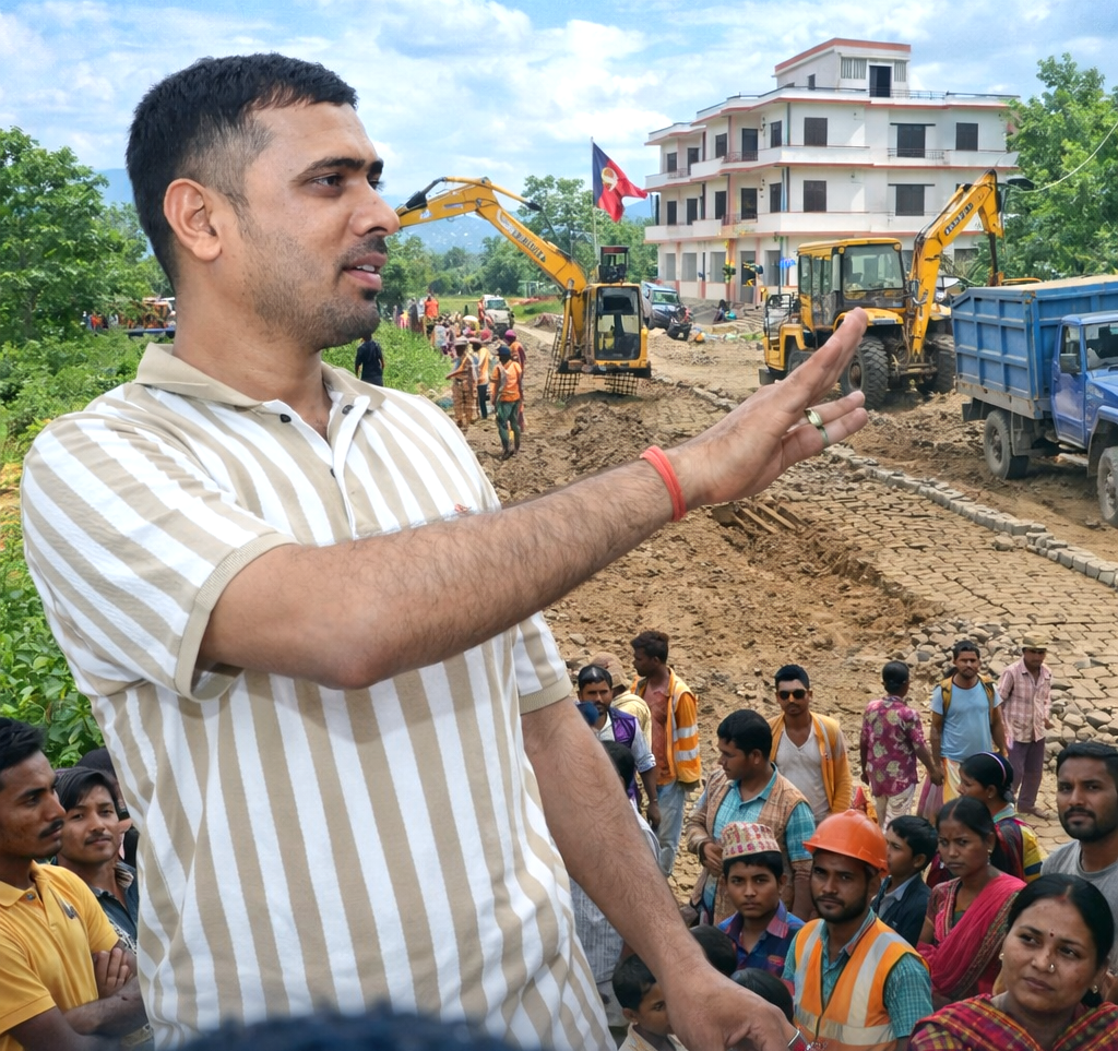 पकाहाँ मैनपुरमा विकासको लहर : युवा नेता साहको सक्रियताले सडक निर्माण सुनिश्चित