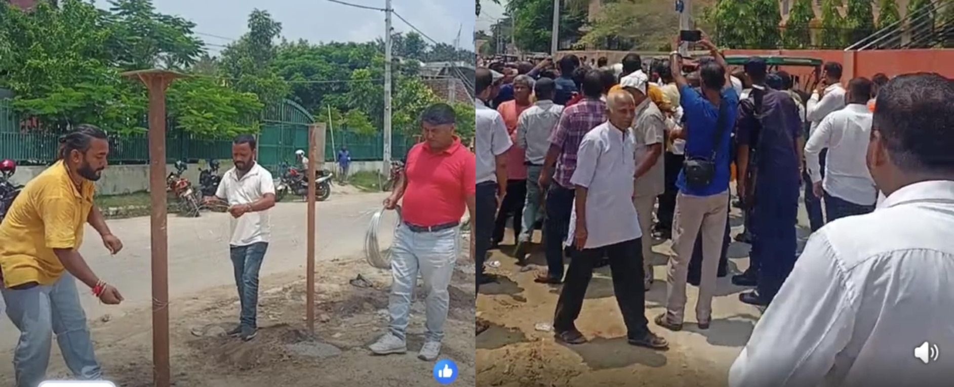 नेपाल पत्रकार महासंघ मधेश प्रदेशको  भवन निर्माणको लागि जग्गामा तारबार गर्ने क्रममा वकिलहरूले जबरजस्ती गरे अवरोध , प्रेस स्वतन्त्रतामाथि प्रत्यक्ष प्रहार भएको अध्यक्षय बन्जाराको कथन