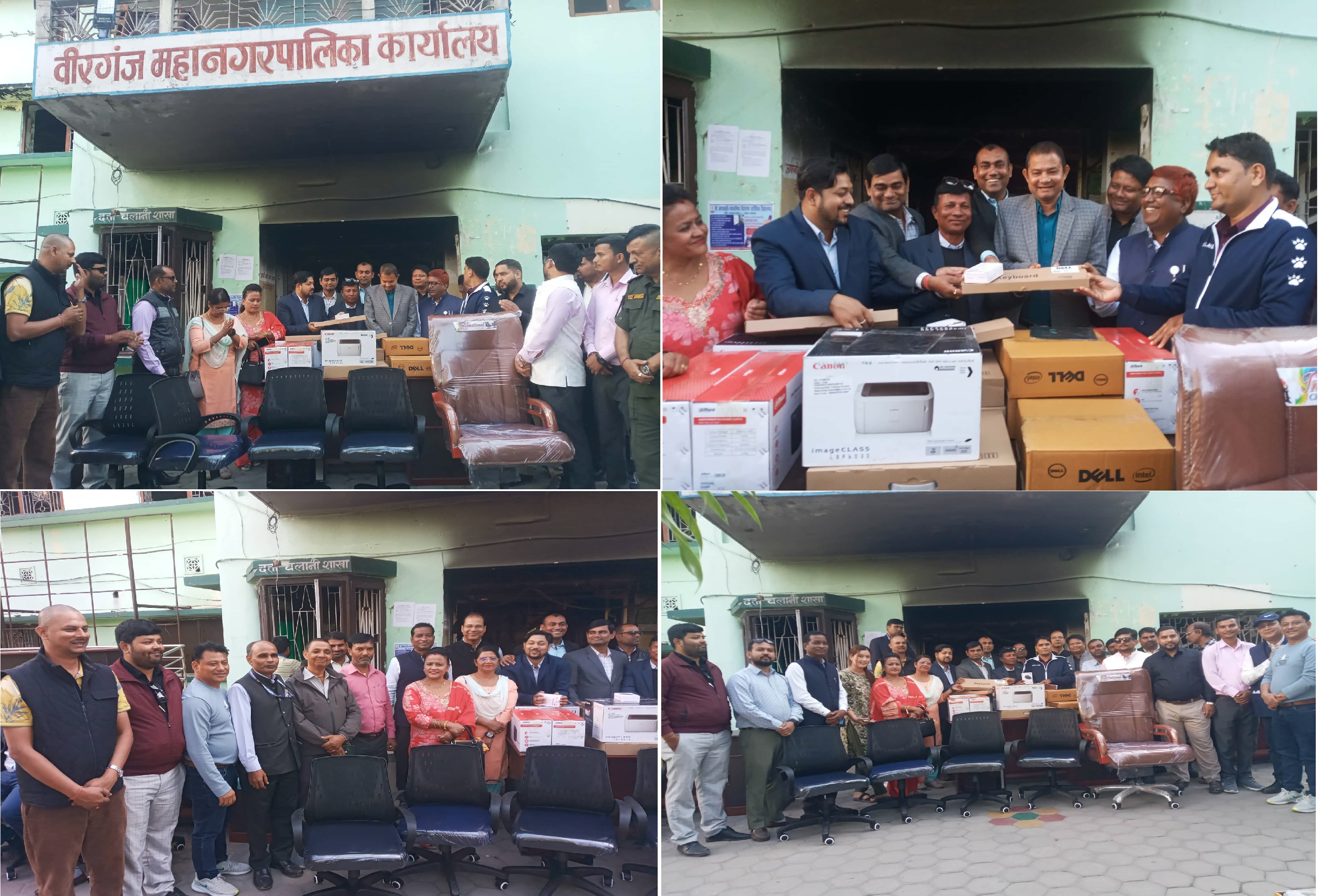 प्याब्सन, एन–प्याब्सन र हिसनद्वारा बीरगंज महानगरपालिकालाई लाखौँको सामग्री सहयोग