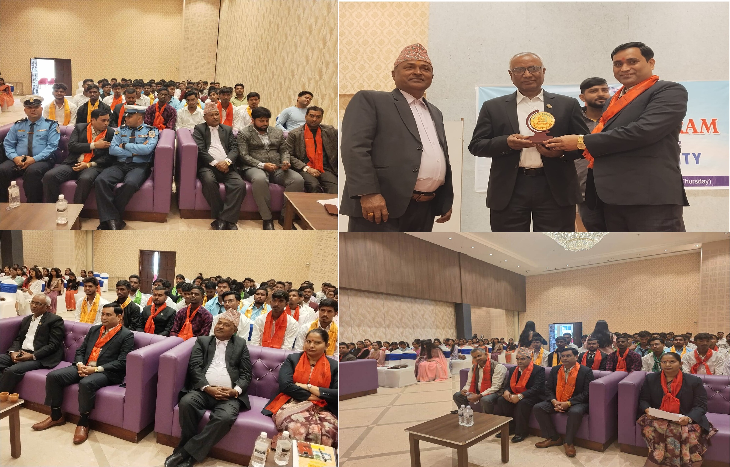 मधेस विश्व बिधालयमा अध्यापन गरिरहेका बिएएलएलबि तेस्रो ब्याचको स्वागत कार्यक्रम